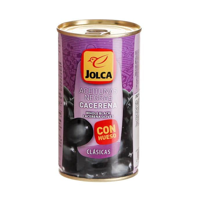 Jolca - Olives Noires Entières Variété Cacerena 350g