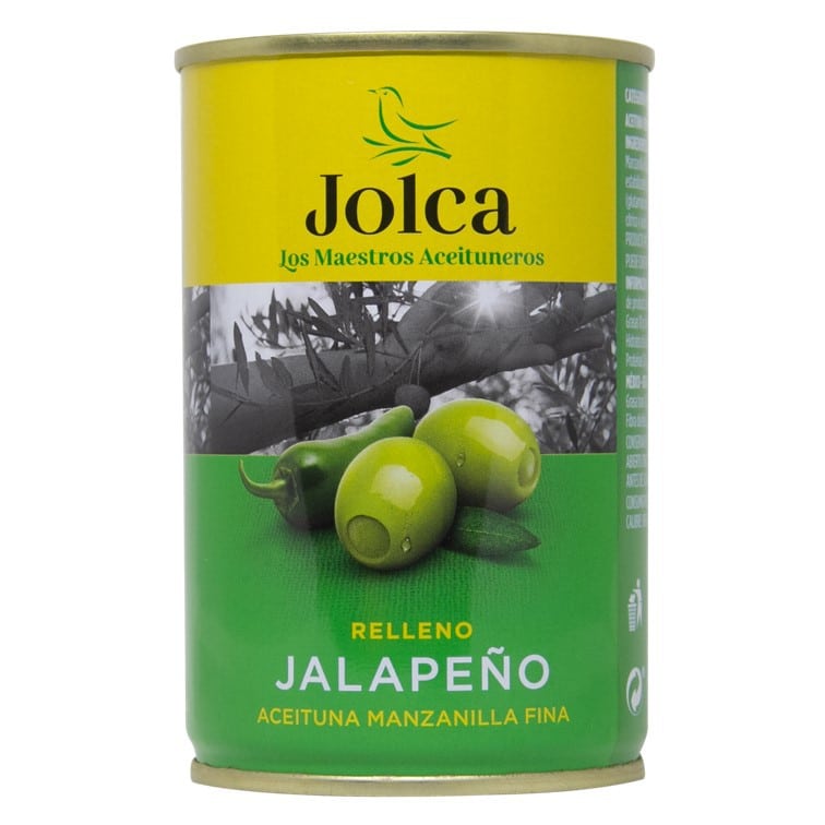 Jolca - Olives Vertes manzarilla farcies de piment chili jalapeno 300g