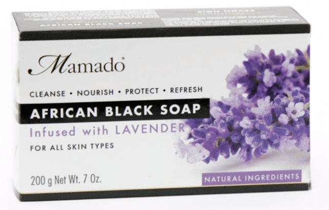 Mamado - Savon Noir Infusé à la lavande 200g