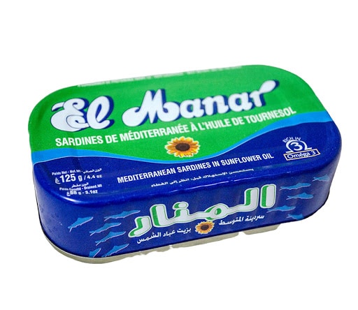El Manar - Sardines à l'huile de tournesol 125g